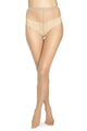Walkpop Mash Tights in color Naturel / Nero KT and shape hosiery