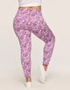 Walkpop Jenna Cozy Jacquard 7/8 Legging in color Plum Pie Camo Jacquard and shape legging