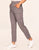 Walkpop Pippa Ponte Pant Wear-to-Work Semi-Straight Leg Pant in color Mystic Mud and shape pant