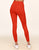 Walkpop Mia Moto Legging Full-Length Legging in color Orange.com and shape legging