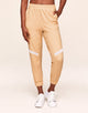 Walkpop Jayden Ventilation Jogger Fashion Jogger With Mesh Detail in color Peach Fuzz and shape pant