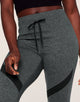 Walkpop Jayden Paneled Jogger Super-Soft Fitted Jogger in color Noir Dark Heather and shape pant