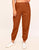 Walkpop Sierra Sweatpant Classic Fleece Sweatpant in color Rust and shape pant