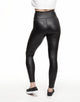 Walkpop Lucy Leatherette Legging Faux Leather Legging in color Meteorite and shape legging