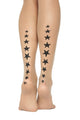 Walkpop Mash Tights in color Naturel / Nero KT and shape hosiery