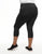 Walkpop Cali Crop Everyday Activewear Crop Legging in color Black and shape legging