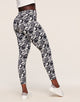 Walkpop Jenna Cozy Jacquard 7/8 Legging in color Noir Camo Jacquard and shape legging
