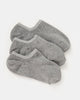 Walkpop Claire Socks (Pack of 3) No-Show Socks in color Grey and shape socks