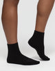 Walkpop Claire Core Socks (Pack of 3) Cozy Ankle Socks in color Black and shape socks