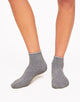 Walkpop Claire Core Socks (Pack of 3) Cozy Ankle Socks in color Grey and shape socks