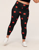 Walkpop Cora Cozy 7/8 Super-Soft Printed 7/8 Legging in color Blowing Kisses and shape legging