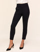 Walkpop Penelope Ponte Pant Wear-to-Work Casual Pant in color Noir and shape pant