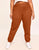 Adore Me Kaylie Classic Fleece Sweatpant in color Rust and shape pant