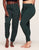 Walkpop Sara Sleep Set Printed Bottom and Solid Legging Sleep Set in color Cypress Plaid and shape pant