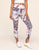 Walkpop Cora Cozy 7/8 Super-Soft Printed 7/8 Legging in color Painterly and shape legging