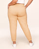 Adore Me Harmoney Fashion Jogger With Mesh Detail in color Peach Fuzz and shape jogger