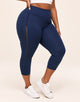 Walkpop Cora Cozy Ventilation Crop Crop Legging with Mesh and Shine Details in color Shadow and shape legging