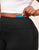 Walkpop Haley Heather Shorty Heather Compression Activewear Shorty in color Noir Dark Heather and shape legging