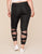 Walkpop Gianna Legging Active Legging with Strappy/Mesh Details in color Noir and shape legging