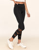 Walkpop Gianna Legging Active Legging with Strappy/Mesh Details in color Noir and shape legging