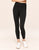Walkpop Corinne Legging Active Legging with Mesh Strappy Detail in color Noir and shape legging