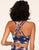Adore Me Cora Cozy Bra Bra in color Tropical C01 and shape sports bra