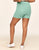 Walkpop Haley Heather Shorty Heather Compression Activewear Shorty in color Green Come True Heather and shape legging