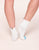 Walkpop Rainbow Pride Sock Pride Ankle Socks in color White and shape socks