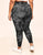 Walkpop Cora Cozy 7/8 Super-Soft Printed 7/8 Legging in color Dark Dye and shape legging