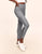 Adore Me Cali Stripe Mesh Active 7/8 Legging With Striped Mesh in color Gray Days and shape legging