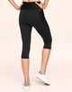 Adore Me Bailey Brushed Crop Super-Soft Active Crop with Pockets in color Noir and shape legging