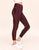 Adore Me Bailey Brushed 7/8 Super-Soft Active 7/8 with Pockets in color Oxblood and shape legging
