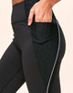 Adore Me Bailey Brushed 7/8 Super-Soft Active 7/8 with Pockets in color Noir and shape legging