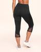 Adore Me Ava Cozy Crop Cozy Active Legging with Pockets & Mesh Details in color Noir and shape legging