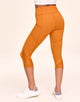 Adore Me Ava Cozy Crop Cozy Active Legging with Pockets & Mesh Details in color Spooky and shape legging