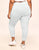 Adore Me Haley Cozy Heather 7/8 High-waist Heather Fleece 7/8 Legging in color Blanc Heather and shape legging