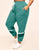 Adore Me Edyn Heather Active Jogger with Pockets in color Forever Green Heather and shape jogger