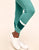 Adore Me Haley Heather Colorblock 7/8 High-waist 7/8 Legging with Phone Pocket in color Forever Green Heather and shape legging