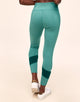 Adore Me Haley Heather Colorblock 7/8 High-waist 7/8 Legging with Phone Pocket in color Forever Green Heather and shape legging