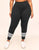 Adore Me Haley Heather Colorblock 7/8 in color Noir Dark Heather and shape legging