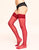Walkpop Tegan Thigh High Thigh-High Stockings in color Barbados Cherry and shape stockings