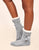 Walkpop Fleece Lined Slipper Sock in color Light Grey and shape socks