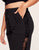 Walkpop Lexi Lace Sweatpant Casual-Fit Sweatpant With Lace Detail in color Noir and shape pant