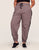 Walkpop Lexi Lace Sweatpant Casual-Fit Sweatpant With Lace Detail in color Mystic Mud and shape pant