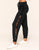Walkpop Lexi Lace Sweatpant Casual-Fit Sweatpant With Lace Detail in color Noir and shape pant