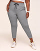 Walkpop Bailey Brushed Jogger Super-Soft Active Jogger with Pockets in color Gray Days and shape pant
