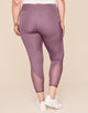 Walkpop Ava Legging Active Legging with Pockets and Mesh Details in color Walkpop_Plum Pie and shape legging